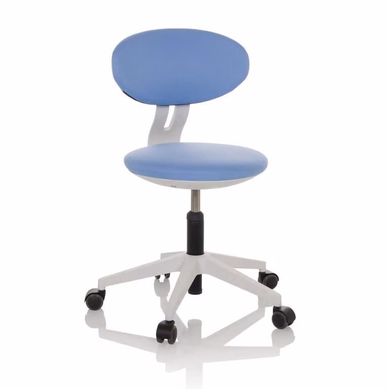 Silla de escritorio giratoria para niños hjh office en tela azul