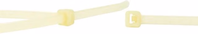 Lote de 100 bridas naturales WKK de nylon en color beige y transparente de 292 mm