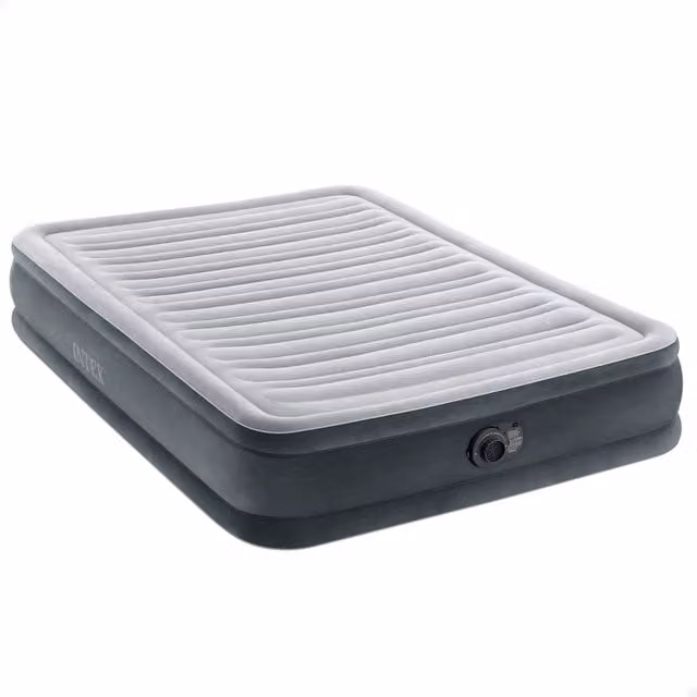 Colchón Hinchable Intex Fiber-Tech Comfort-Plush de Color Gris, An/P/Al: 137 x 191 x 33 cm