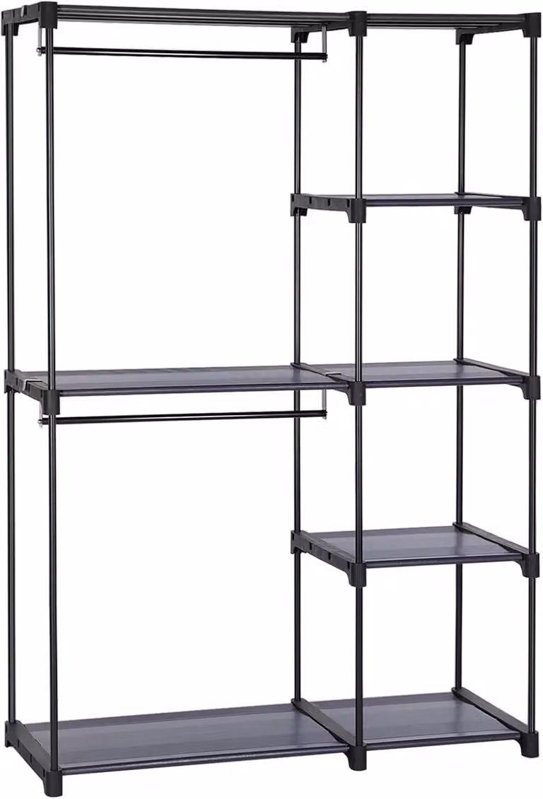 Perchero Songmics de estilo minimalista en color gris, An/P/Al: 43 x 112 x 165 cm
