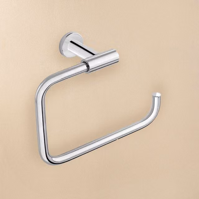 Toallero de aro Architect Cosmic de metal en color plata para montaje en pared