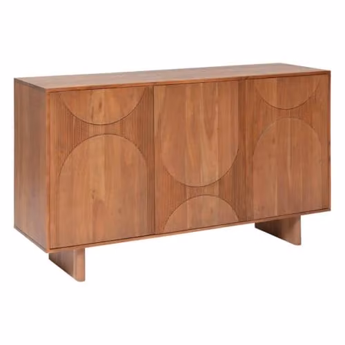 Aparador Nanda de 3 puertas Atmosphera en color marrón acacia An/P/Al: 150 x 90,5 x 45 cm