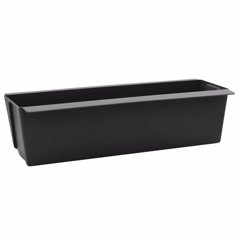 Set de 24 cajas de flores para palets Euro vidaXL en color negro de polipropileno