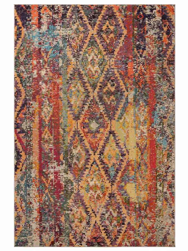 Alfombra multicolor de estilo patchwork Benuta, rectangular, An/P: 120 x 170 cm