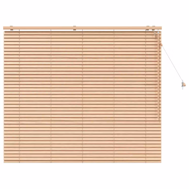 Persiana veneciana de madera vidaXL con aspecto de roble en color marrón, An/P/Al: 150 x 130 x 3,5 cm