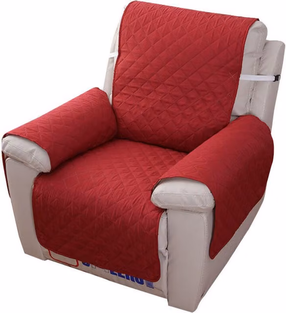 Funda impermeable para sillón reclinable de 1 plaza Trimec, color rojo, An/P: 55 x 200 cm