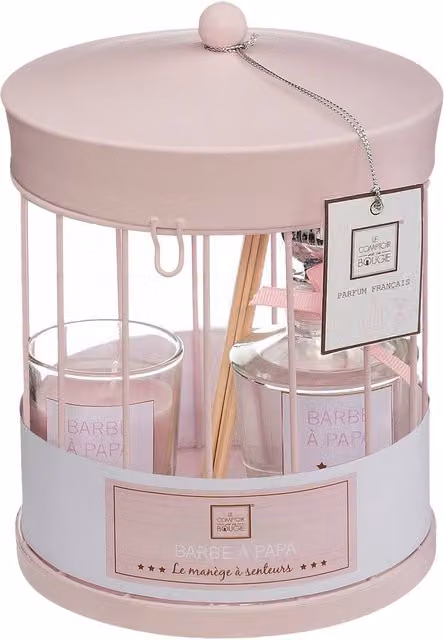 Estuche de regalo Manège Atmosphera en color rosa de metal para mesa