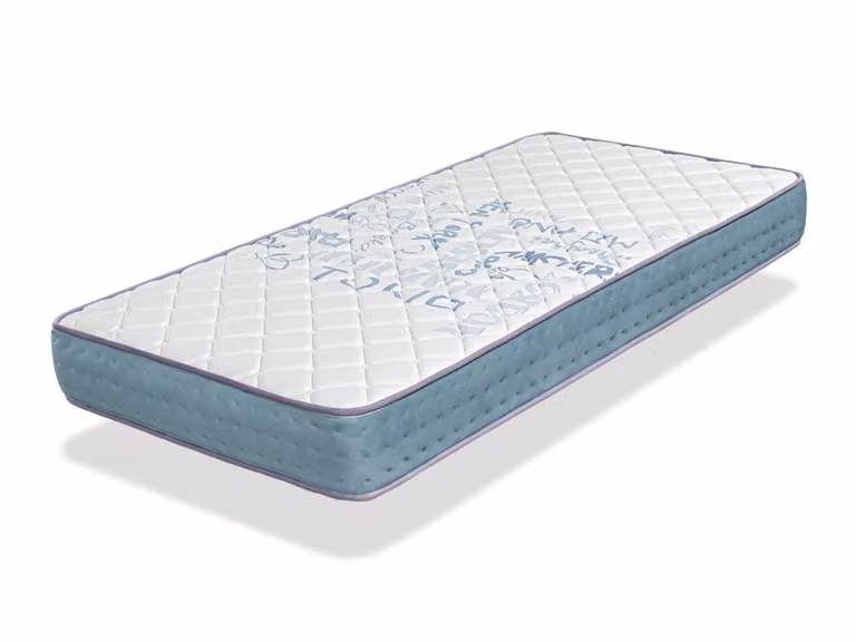 Colchón de muelles ensacados Dormissimo Ryo Spring para niños, antibacterial y enrollable, An/P/Al: 90 x 200 x 18 cm, azul o rosa