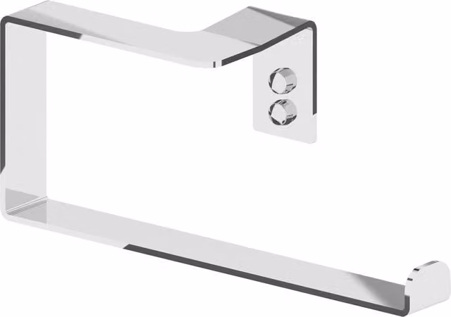 Toallero de aro Etna Beltrán de metal color plata para montaje en pared