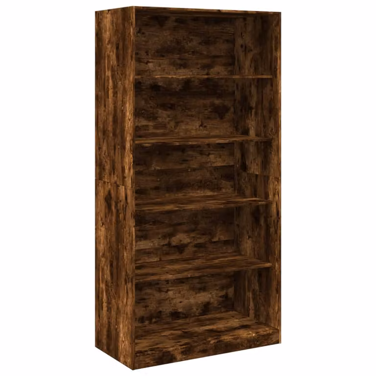 Armario de madera minimalista vidaXL en color roble ahumado, An/P/Al: 100 x 50 x 200 cm