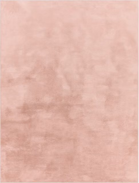 Alfombra suave Solina rosa de poliéster An/P/Al: 80 x 150 cm