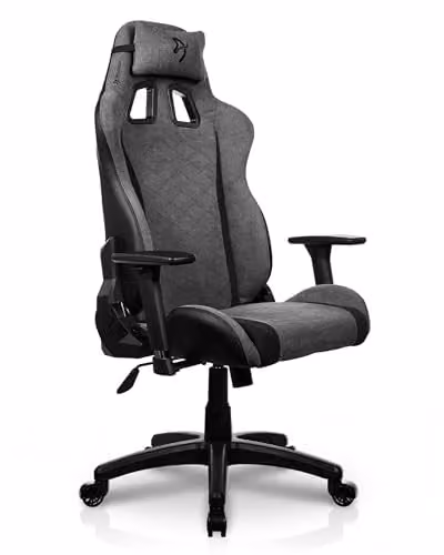Silla Gaming Ergonómica Arozzi Avanti Soft Fabric en Color Gris con Reposabrazos 3D y Respaldo Reclinable