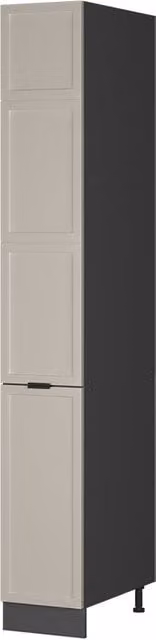 Armario de farmacia Vicco Fame-Line grisbeige con puertas batientes y cierre suave para cocina, An: 30 cm, Al: 206,8 cm, P: 58,1 cm