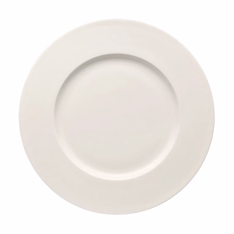 Plato llano Brillance de Rosenthal en porcelana blanca de 28 cm