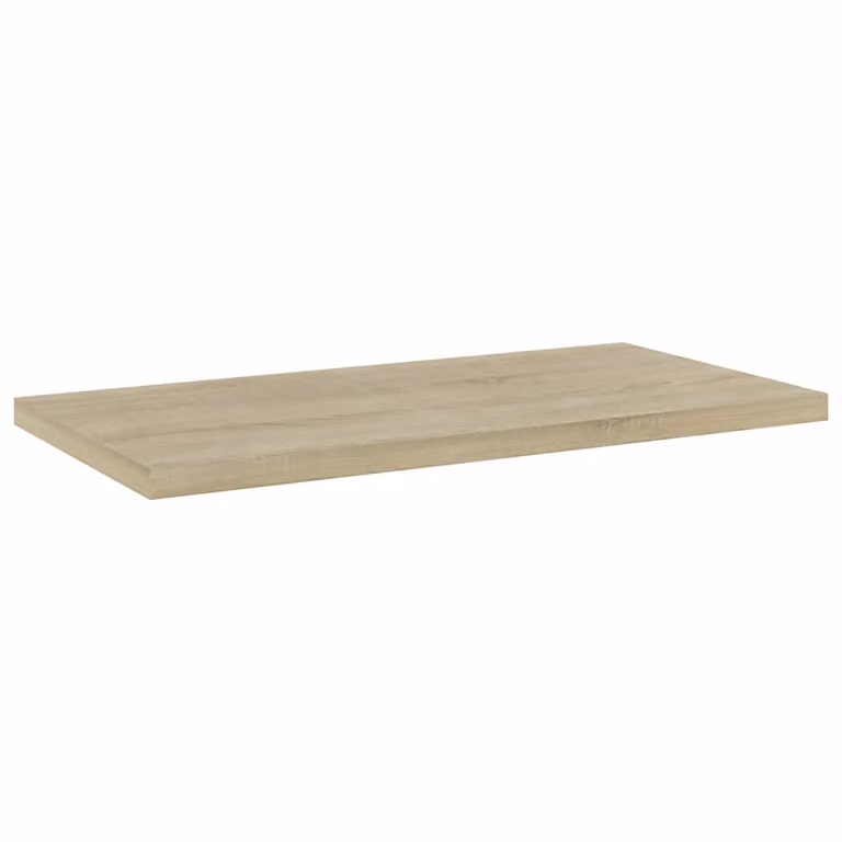 Set de 4 estantes de pared vidaXL en madera contrachapada color roble sonoma, An/P/Al: 40 x 20 x 1,5 cm