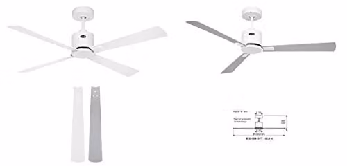 Ventilador de techo CasaFan Eco Concept de 132 cm en color blanco y gris