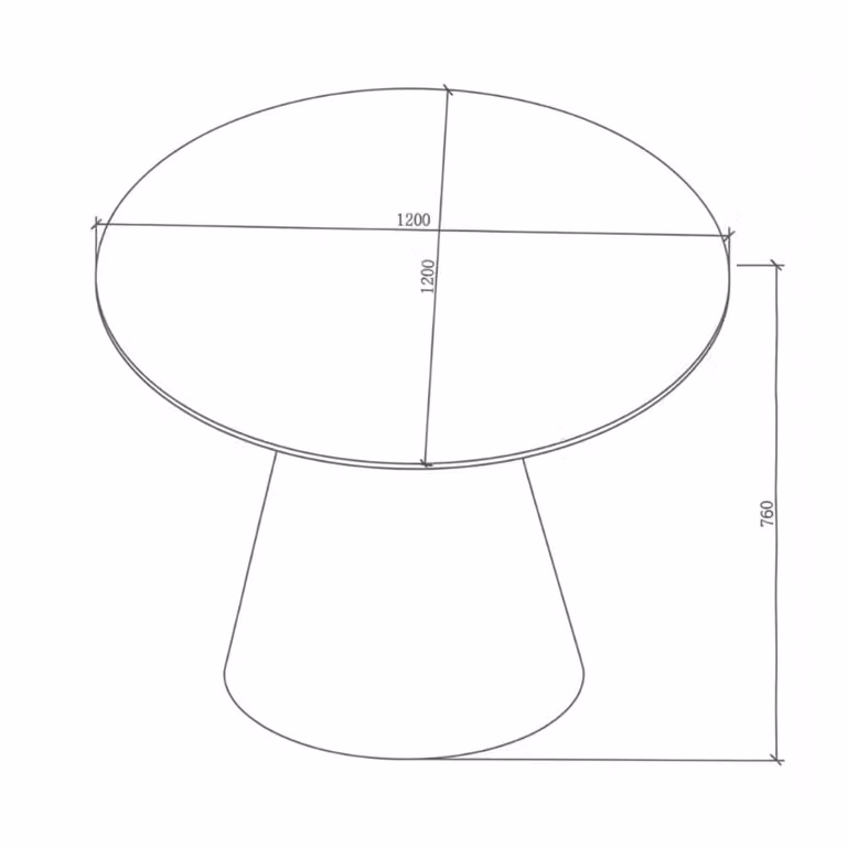 Mesa redonda moderna MondoViro con tablero de cristal verde y base de columna central, Diámetro: 120 cm, Altura: 76 cm