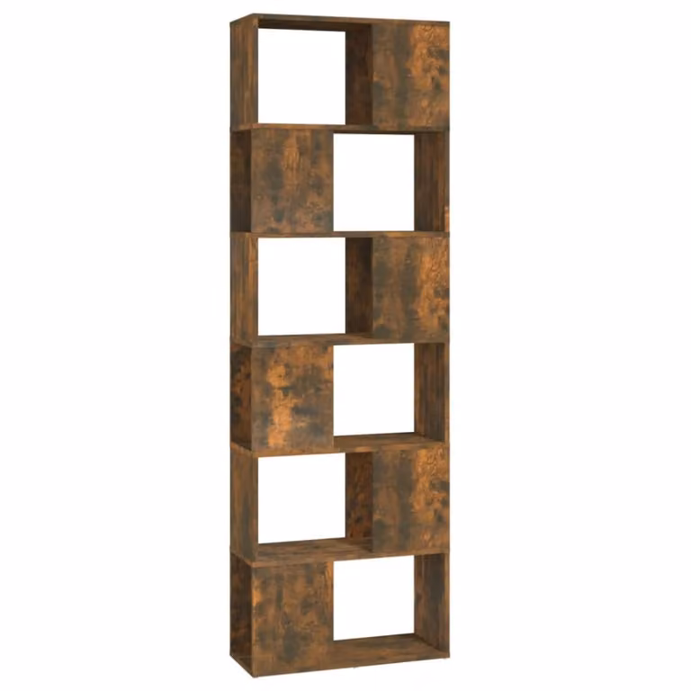 Estantería divisor de espacios Maison Chic de madera color marrón roble An/P/Al: 60 x 24 x 186 cm