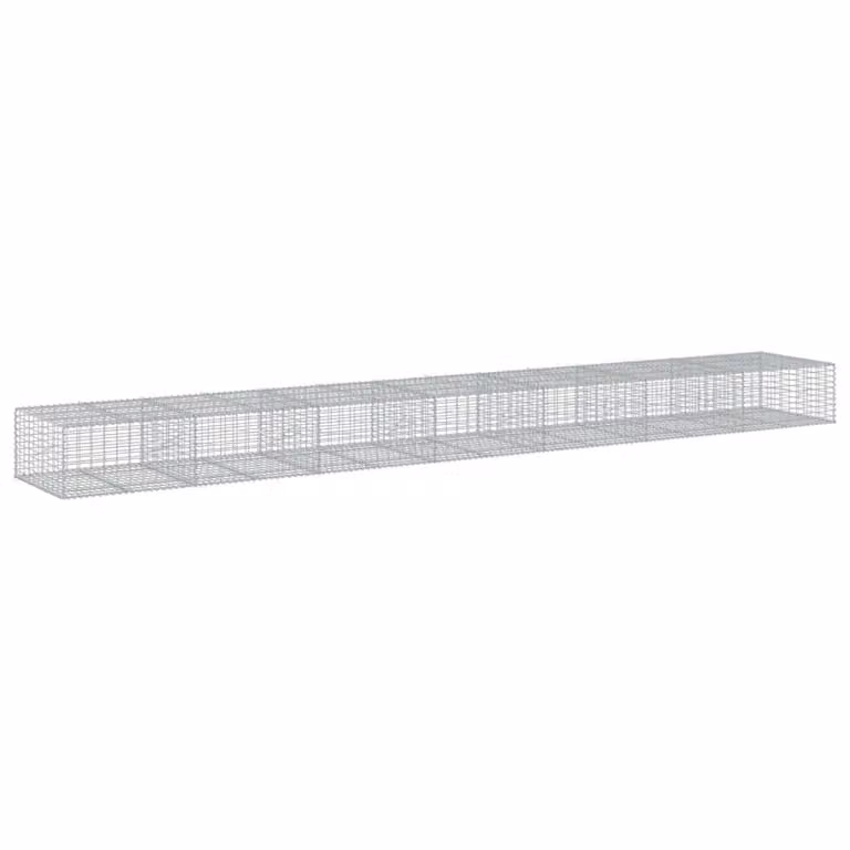 Cesta de gaviones videx de hierro galvanizado color plata An/P/Al: 700 x 100 x 50 cm