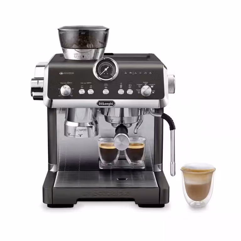 Cafetera espresso De'Longhi La Specialista Opera, color negro y acero inoxidable, modelo EC9555.BK