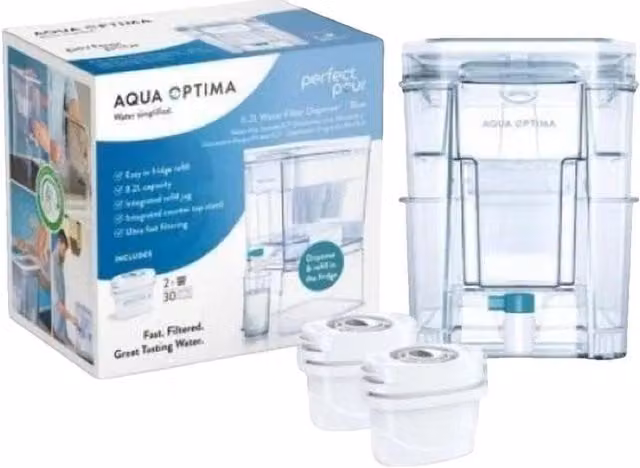 Jarra filtradora de agua Aqua Optima WD1000 transparente de 8,2 l con 2 filtros