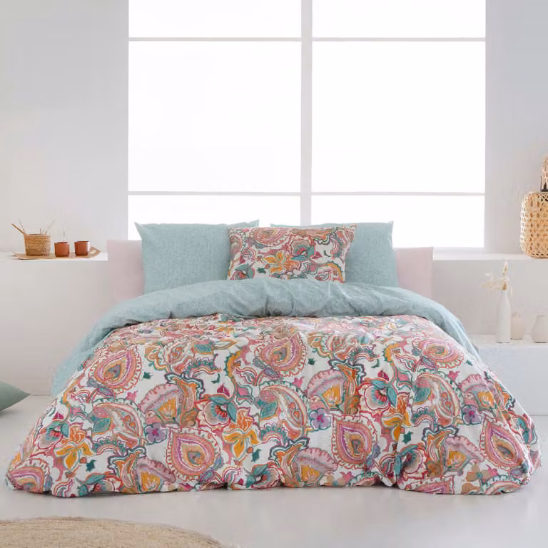 Funda nórdica reversible Naf Naf de algodón con diseño floral multicolor An/P/Al: 260 x 240 cm