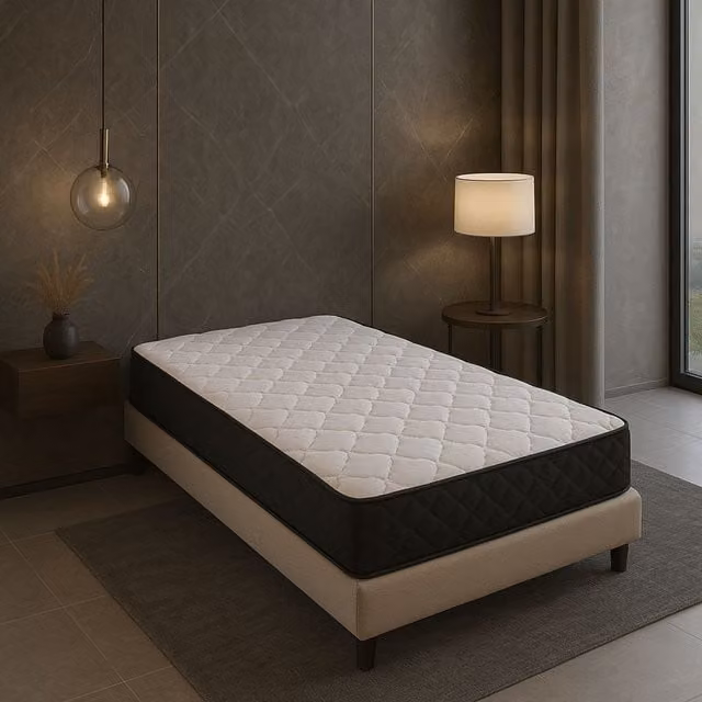 Colchón de Látex Nuits d'Or Blanco con Almohada de Memoria y Protector, An/P/Al: 90 x 200 x 20 cm