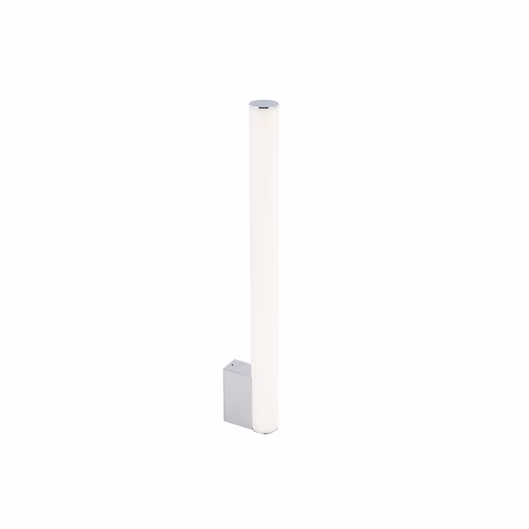 Aplique de pared LED Nowodvorski modelo 8122 ICE TUBE M para baño en color plata y cromo con iluminación blanca fría