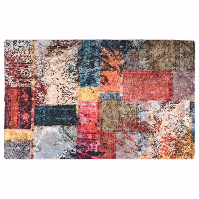 Alfombra lavable patchwork multicolor vidaXL de 160 x 230 cm