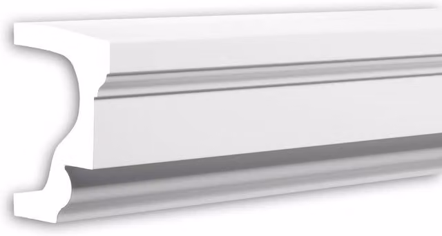 Alféizar de ventana Profhome 482002 moldura decorativa para exteriores de poliuretano color blanco de 2 m