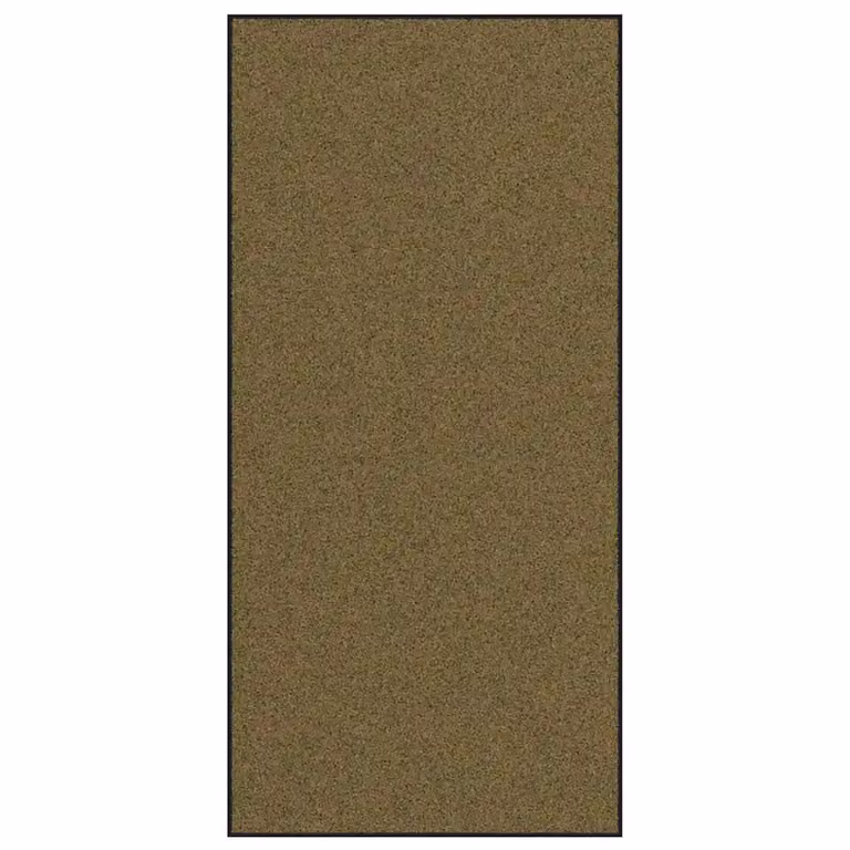Felpudo moderno vidaXL de poliamida y PVC en marrón y negro, An/P: 120 x 250 cm