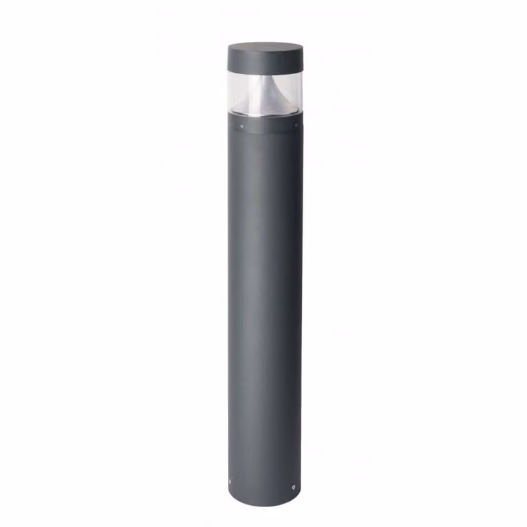 Lámpara de jardín LED SU-MA modelo BRL-980 color gris oscuro, IP65, Altura: 98 cm, Diámetro: 16 cm