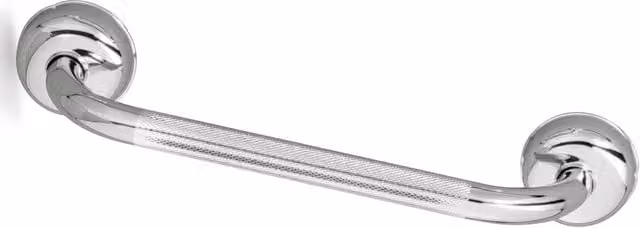 Asidero para baño antideslizante Beltrán de acero inoxidable cromado plateado con montaje en pared