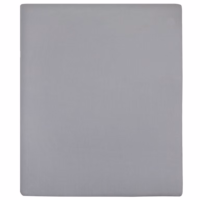 Sábana bajera de algodón jersey vidaXL gris 160 x 200 cm