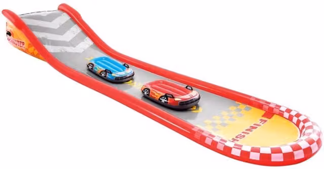 Pista deslizante Intex Racing Fun multicolor con pulverizador de agua de PVC
