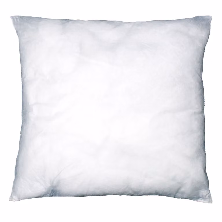 Cojín cuadrado Dechelette blanco de poliéster An/An/Al: 60 x 60 x 60 cm