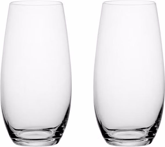 Juego de 2 copas de champán Riedel de cristal transparente sin pie para adultos