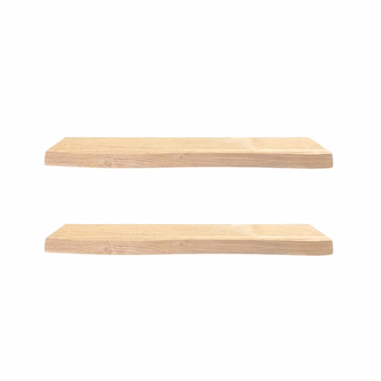 Estantería flotante Hannun Queralt de abeto macizo beige con 2 baldas An/P/Al: 60 x 20 x 20 cm