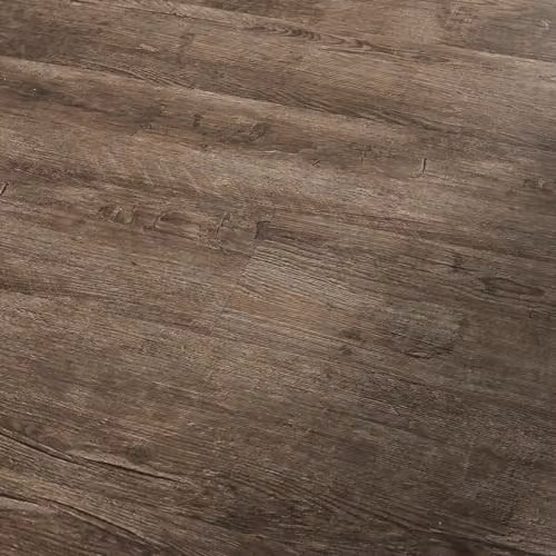 Suelo de vinilo autoadhesivo NEU.HOLZ con diseño de madera rústica en color roble oscuro, pack de 28 planchas que cubren 3,92 m²