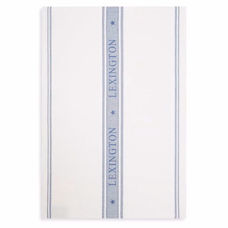Paño de cocina de algodón Lexington Icons Star en blanco y azul, An/P: 50 x 70 cm