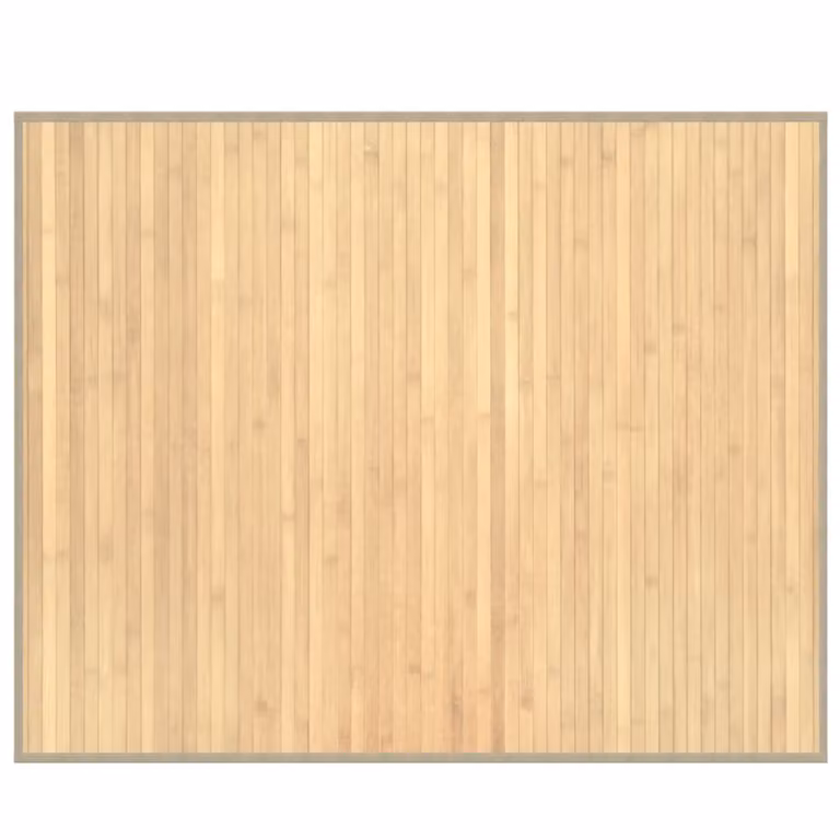 Alfombra rectangular de bambú vidaXL color beige, An/P: 80 x 100 cm