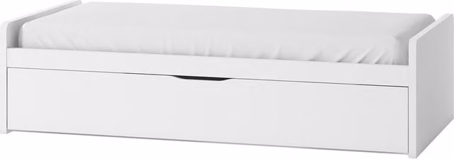 Cama Mio El Corte Inglés con 1 cajón y cabeceros bajos en color blanco
