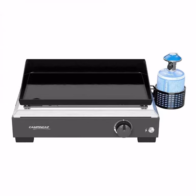 Barbacoa de sobremesa Campingaz Othello 1 de gas en acero esmaltado negro con quemador Blue Flame de 2.8kW