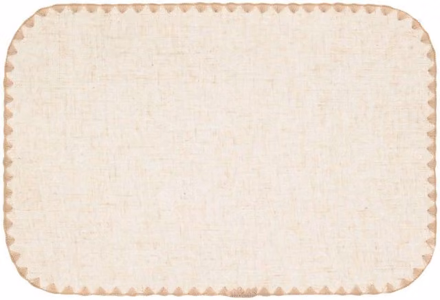 Mantel individual Sandrine de Atmosphera con efecto lino, color beige, An/P: 45 x 30 cm