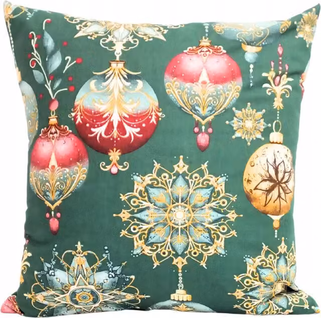 Funda de almohada decorativa navideña Doratex de algodón multicolor, An/An/Al: 40 x 40 x 40 cm