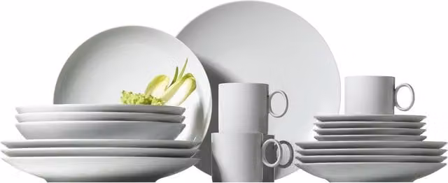 Vajilla de porcelana Loft Weiss de Thomas, juego de 20 piezas en color blanco