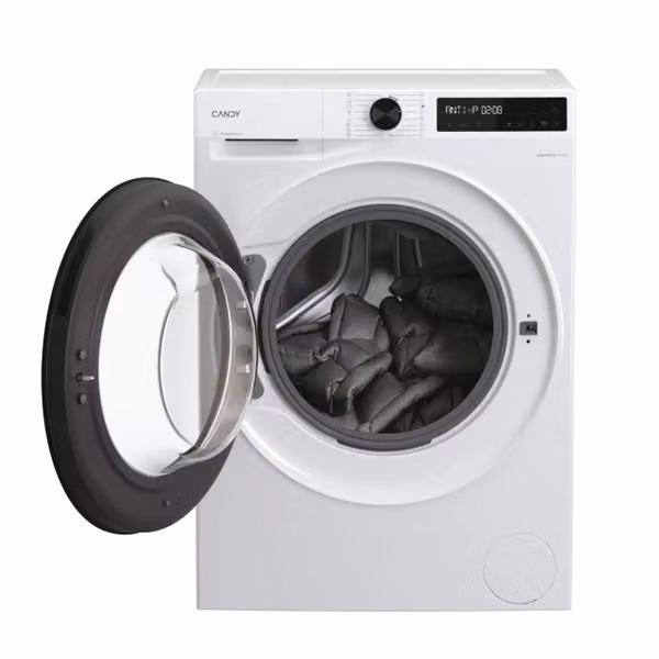 Lavadora de carga frontal Candy BR 410BL8-S de 10 kg y 1400 rpm en color blanco