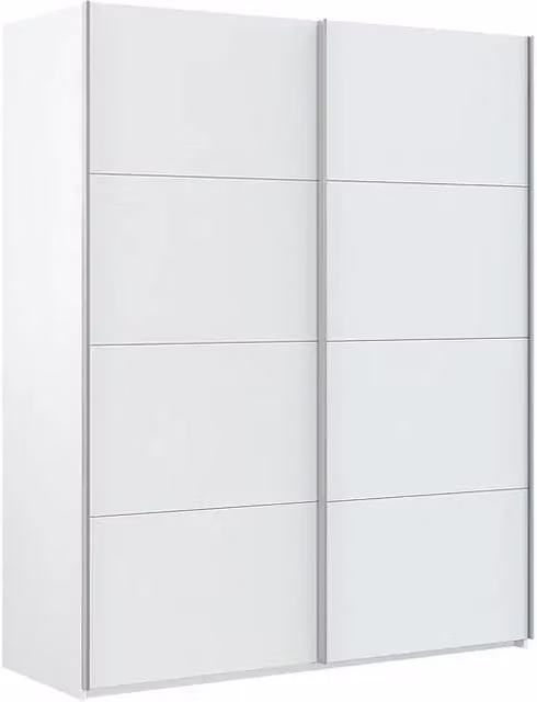 Armario de puertas correderas MueMue en color blanco lacado, An/P/Al: 150 x 60 x 200 cm