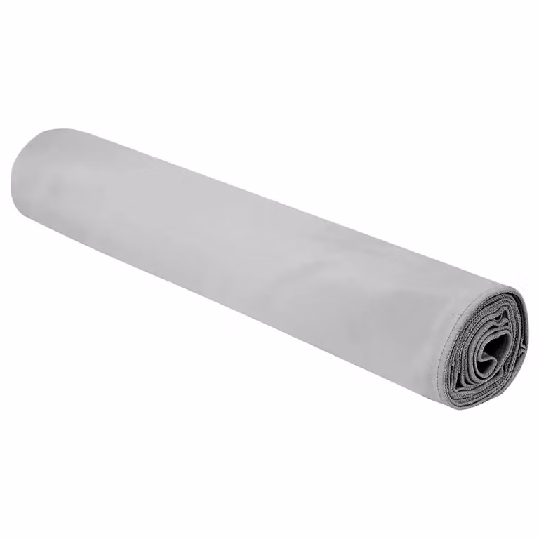 Pack de 2 toallas deportivas de microfibra vidaXL en gris, de secado rápido, An/Al: 180 x 90 cm