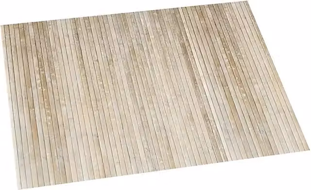 Alfombra de bambú Cool de STORPLANET, diseño minimalista antideslizante y lavable, color yeso, An/P: 90 x 60 cm
